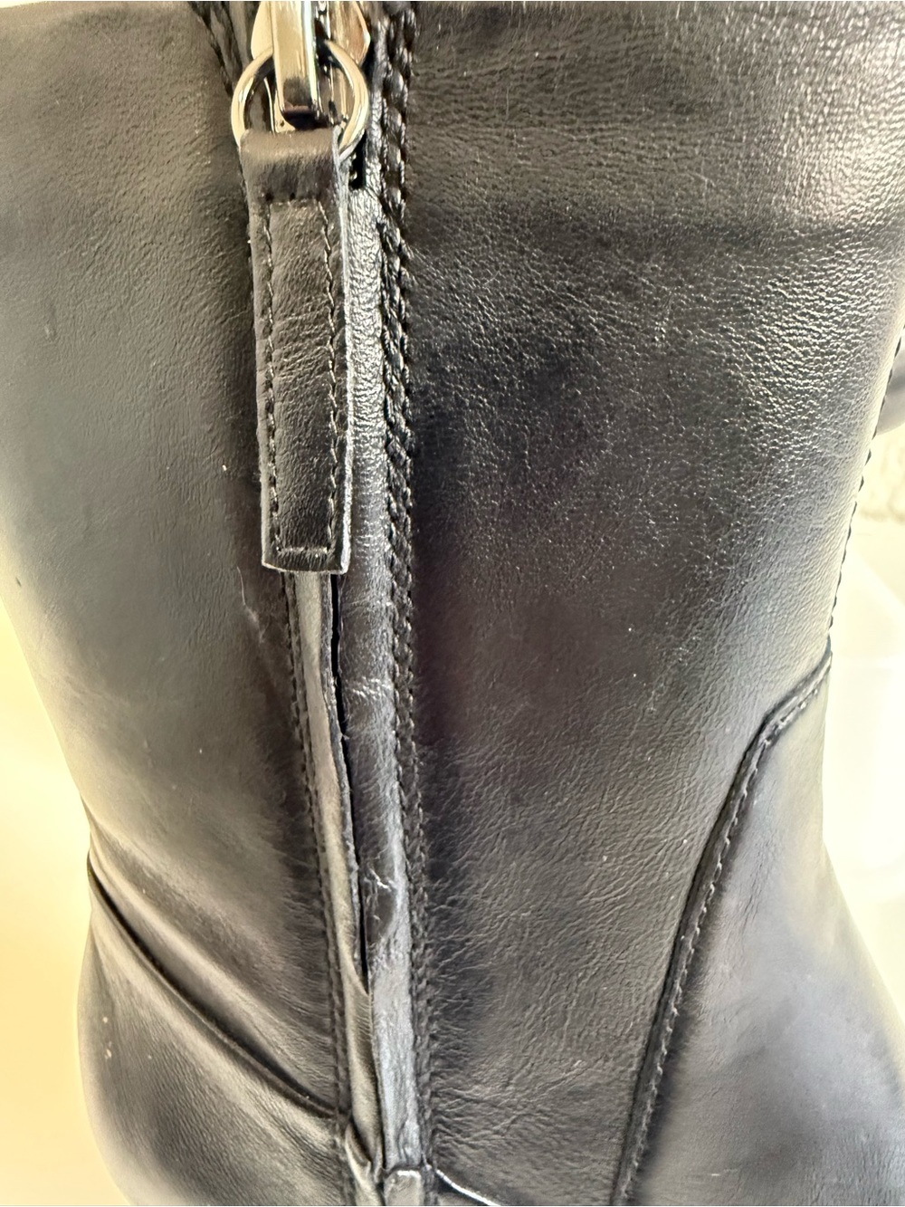 Zara | Genuine Leather Ankle Boots | Pointed Toe Kitten Heel | EU 38 US 7.5 - Picture 11 of 16